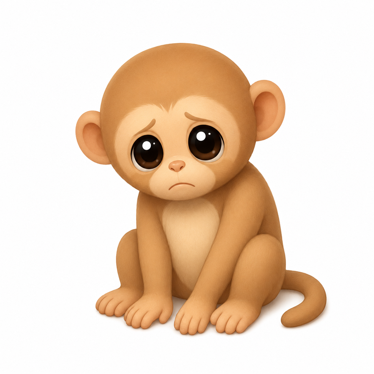 MOPEY sad monkey mascot